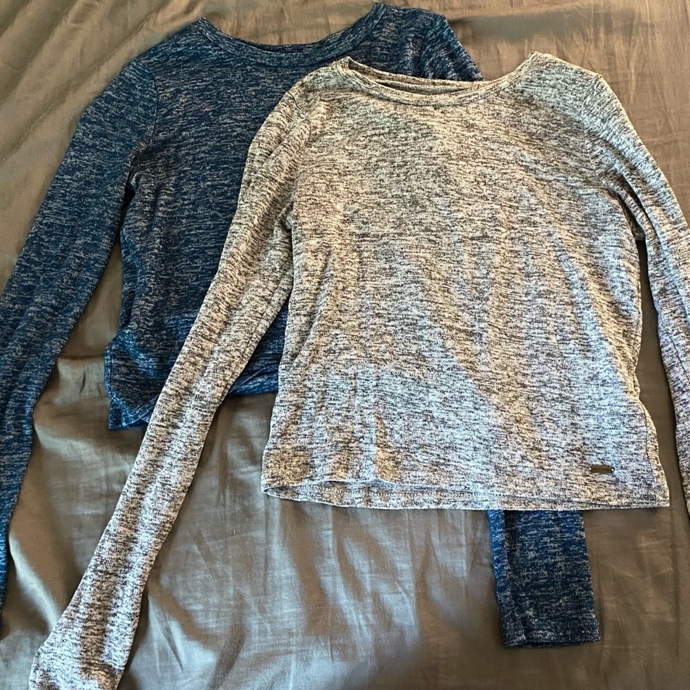 Two hollister crop tops